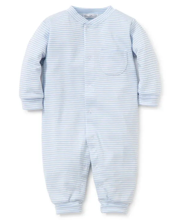 Simple Stripes Playsuit- Light Blue