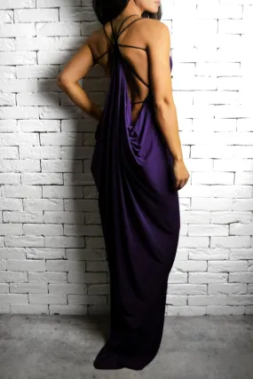 Soho Maxi Dress- Purple / Rope