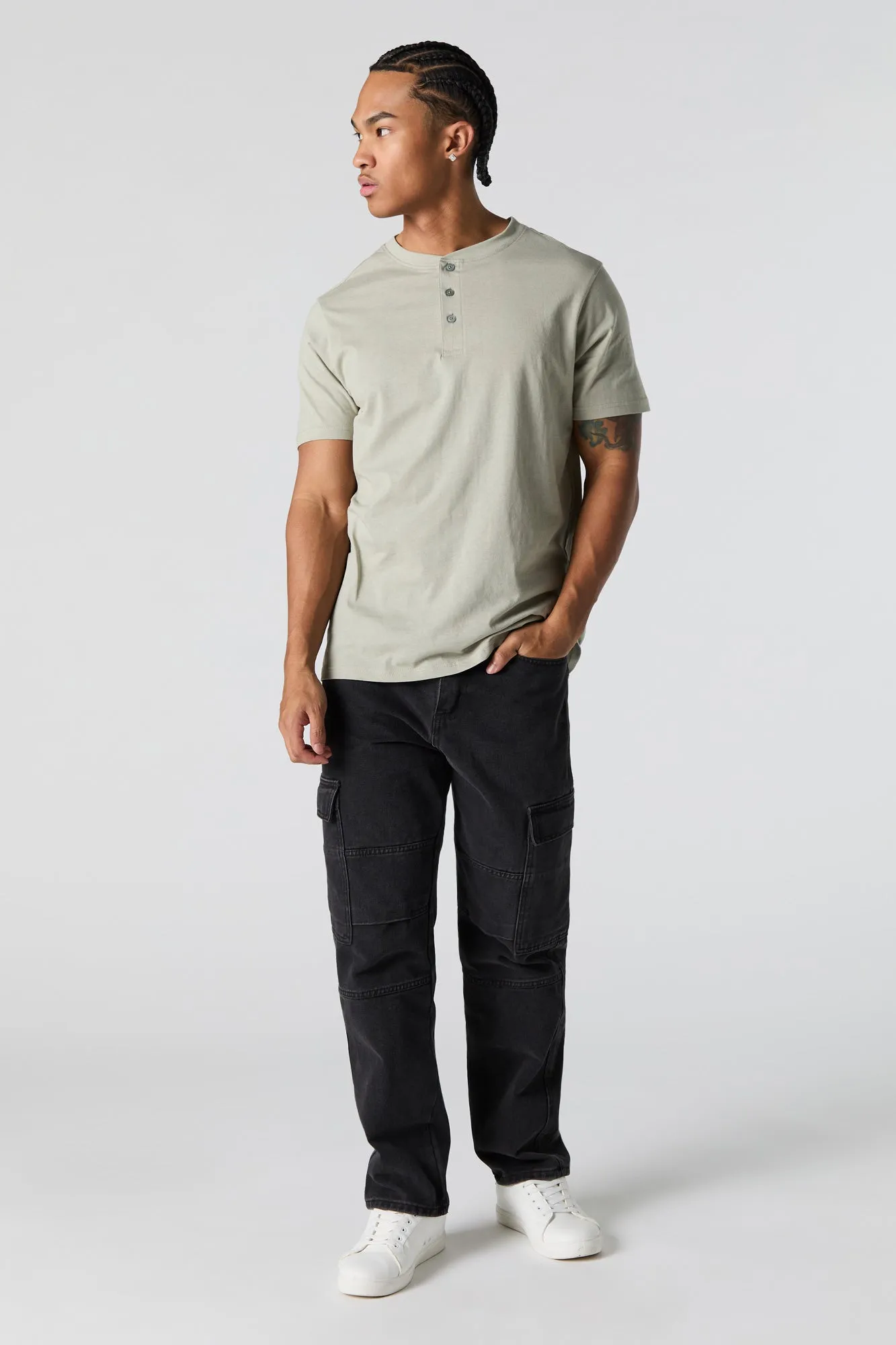Solid Henley T-Shirt