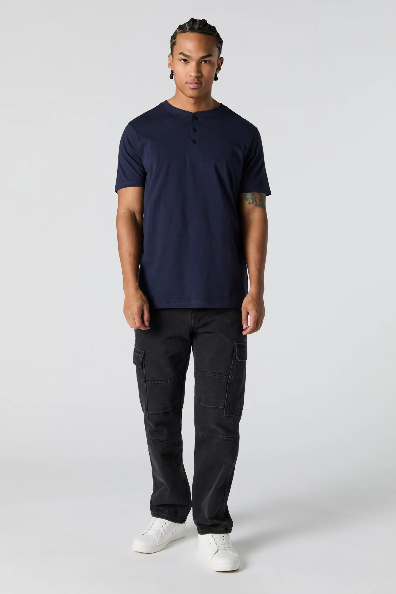 Solid Henley T-Shirt