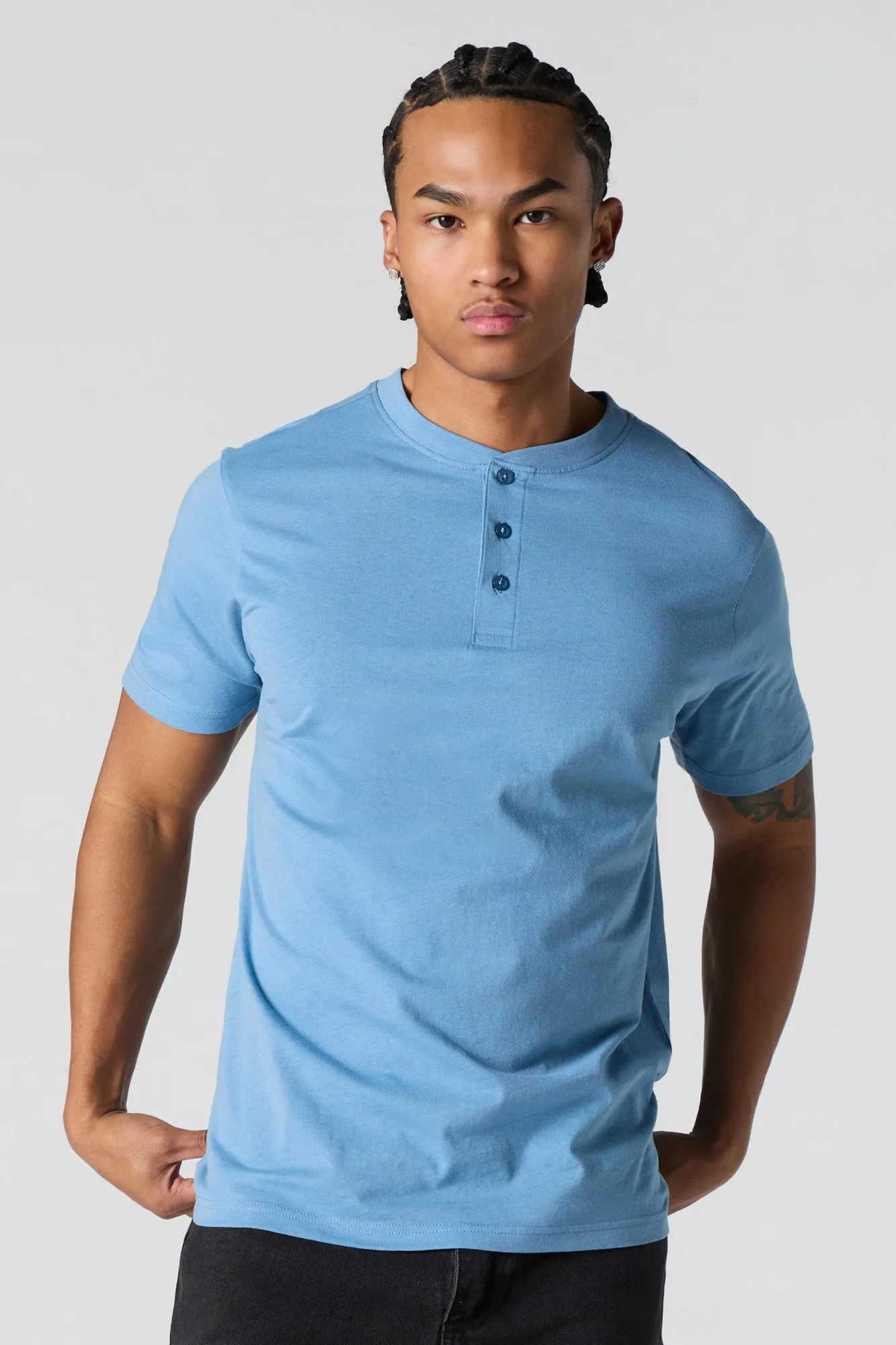 Solid Henley T-Shirt