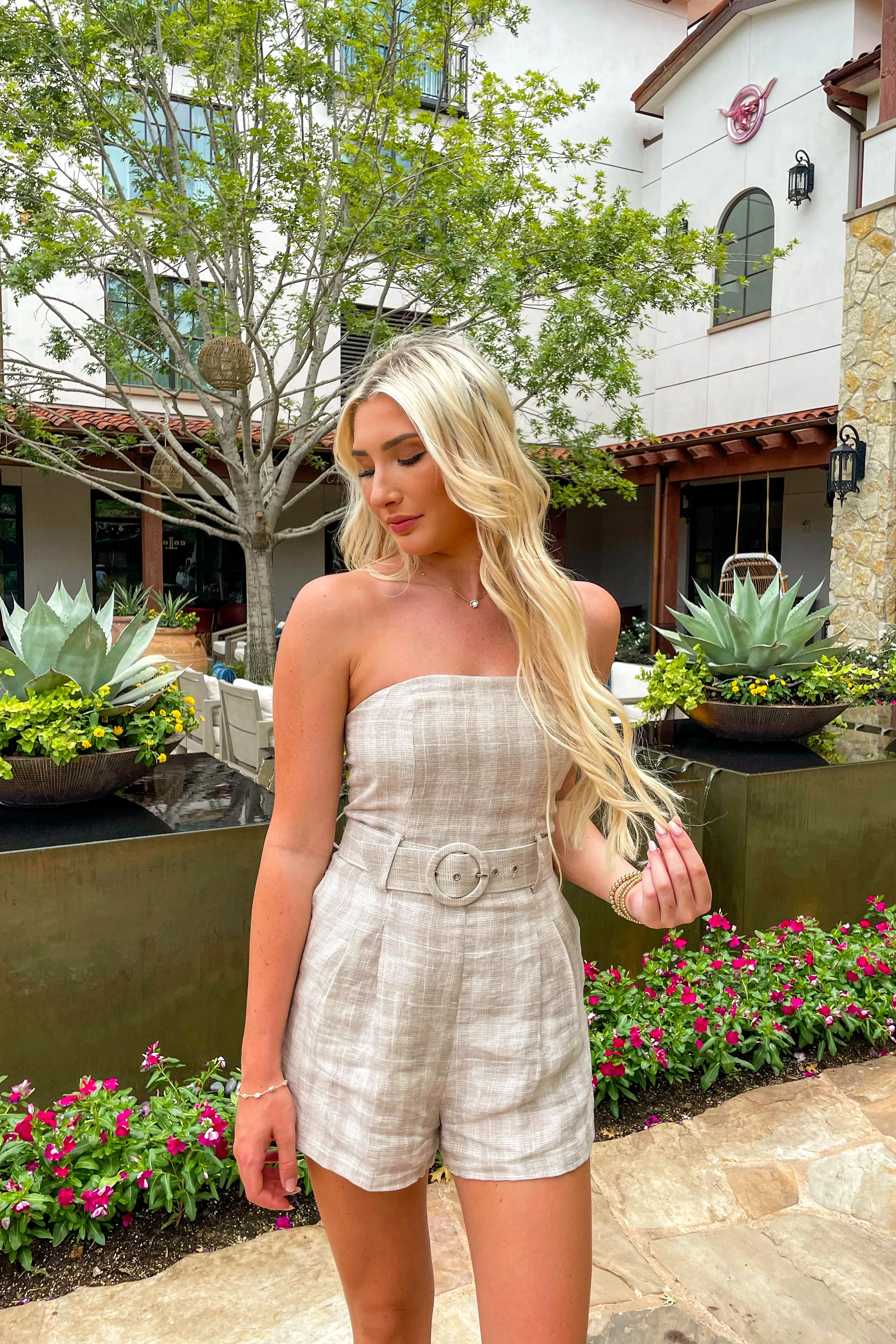 Sophia Strapless Romper