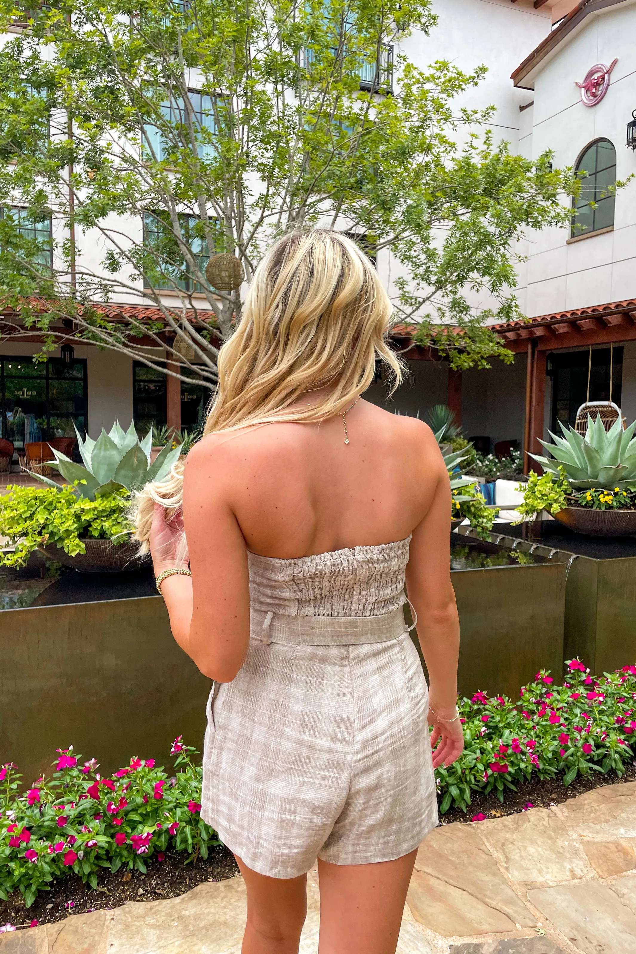 Sophia Strapless Romper