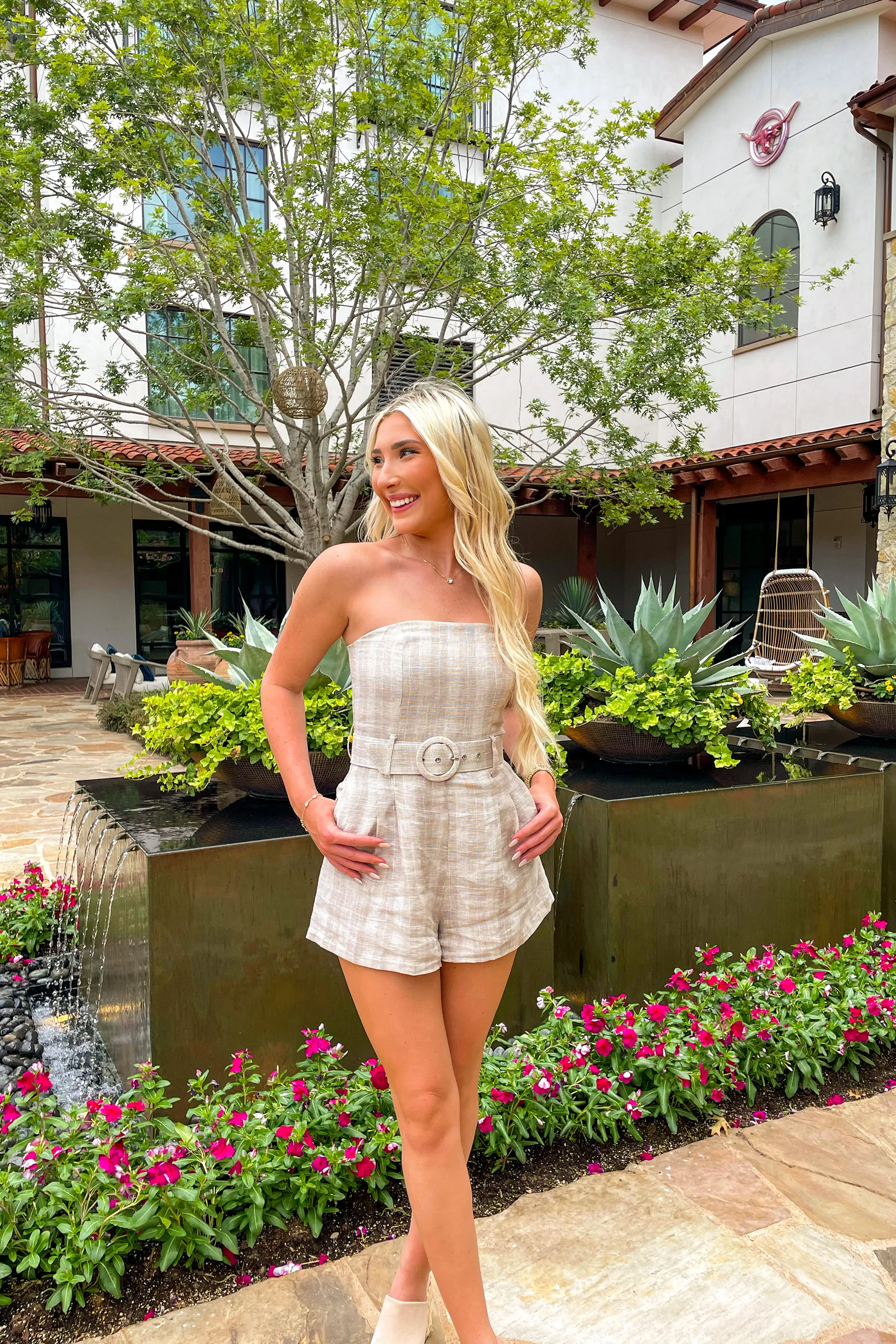 Sophia Strapless Romper