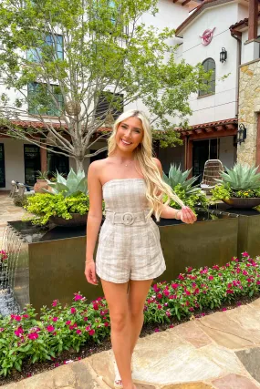Sophia Strapless Romper