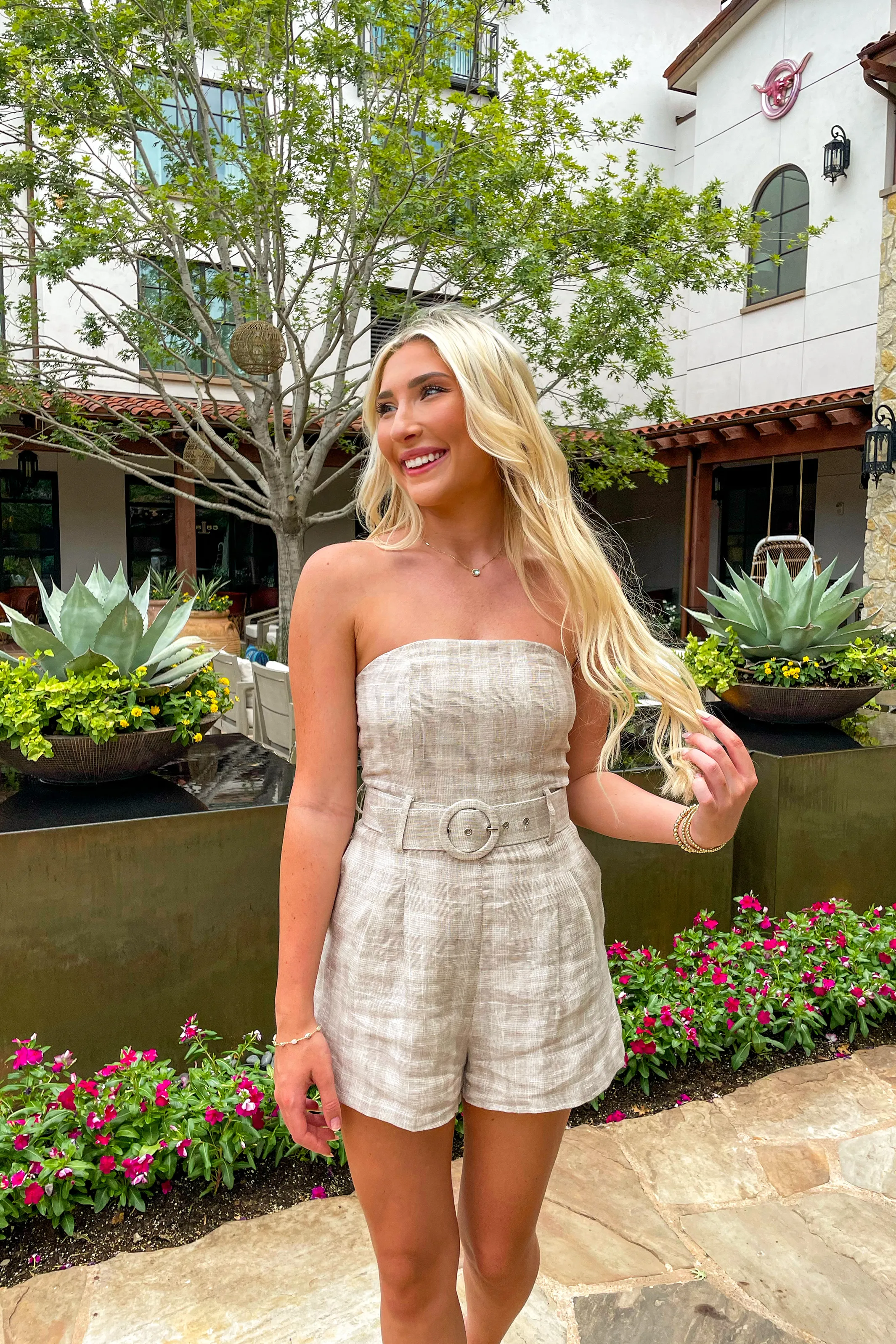 Sophia Strapless Romper