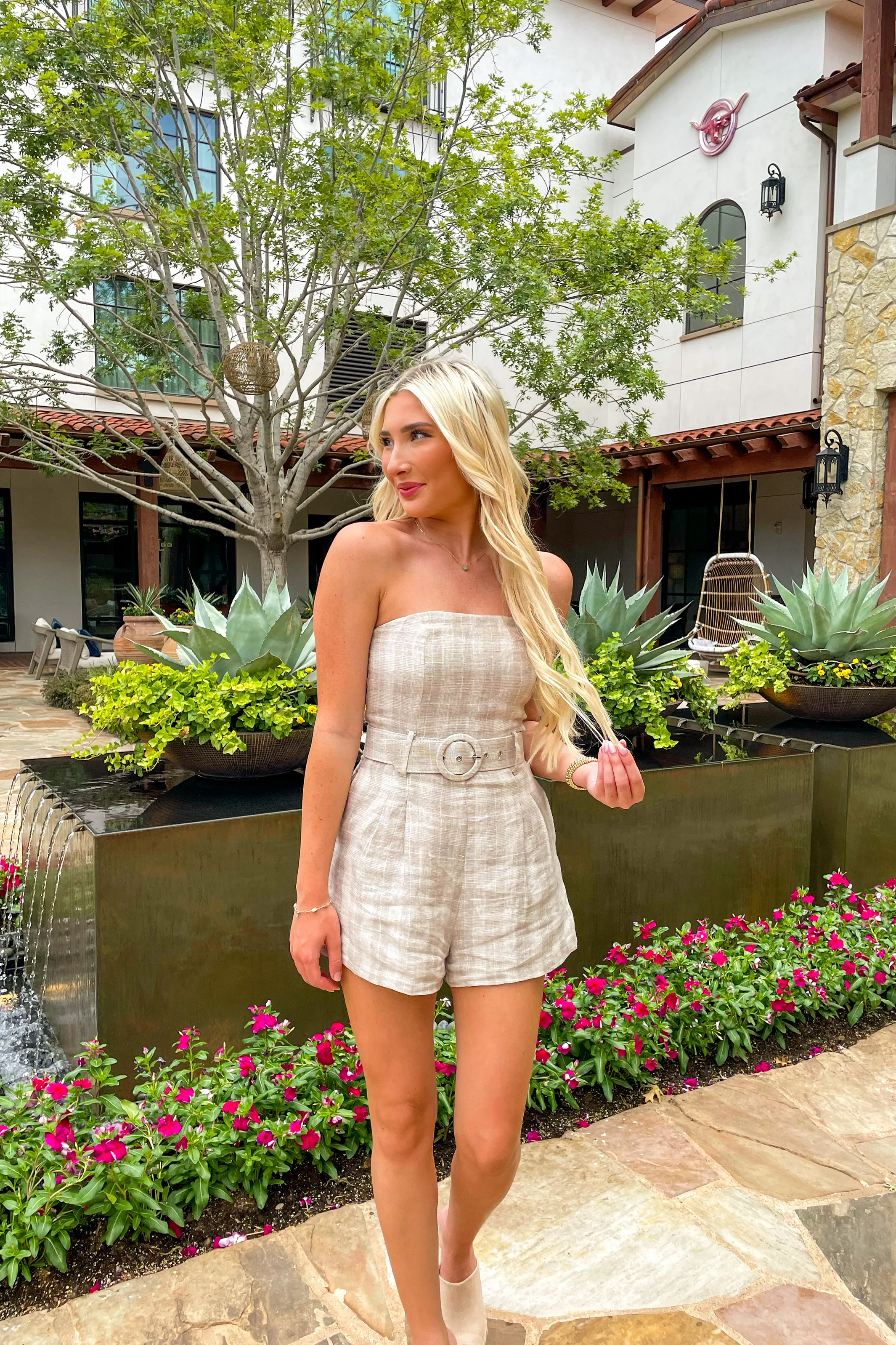 Sophia Strapless Romper