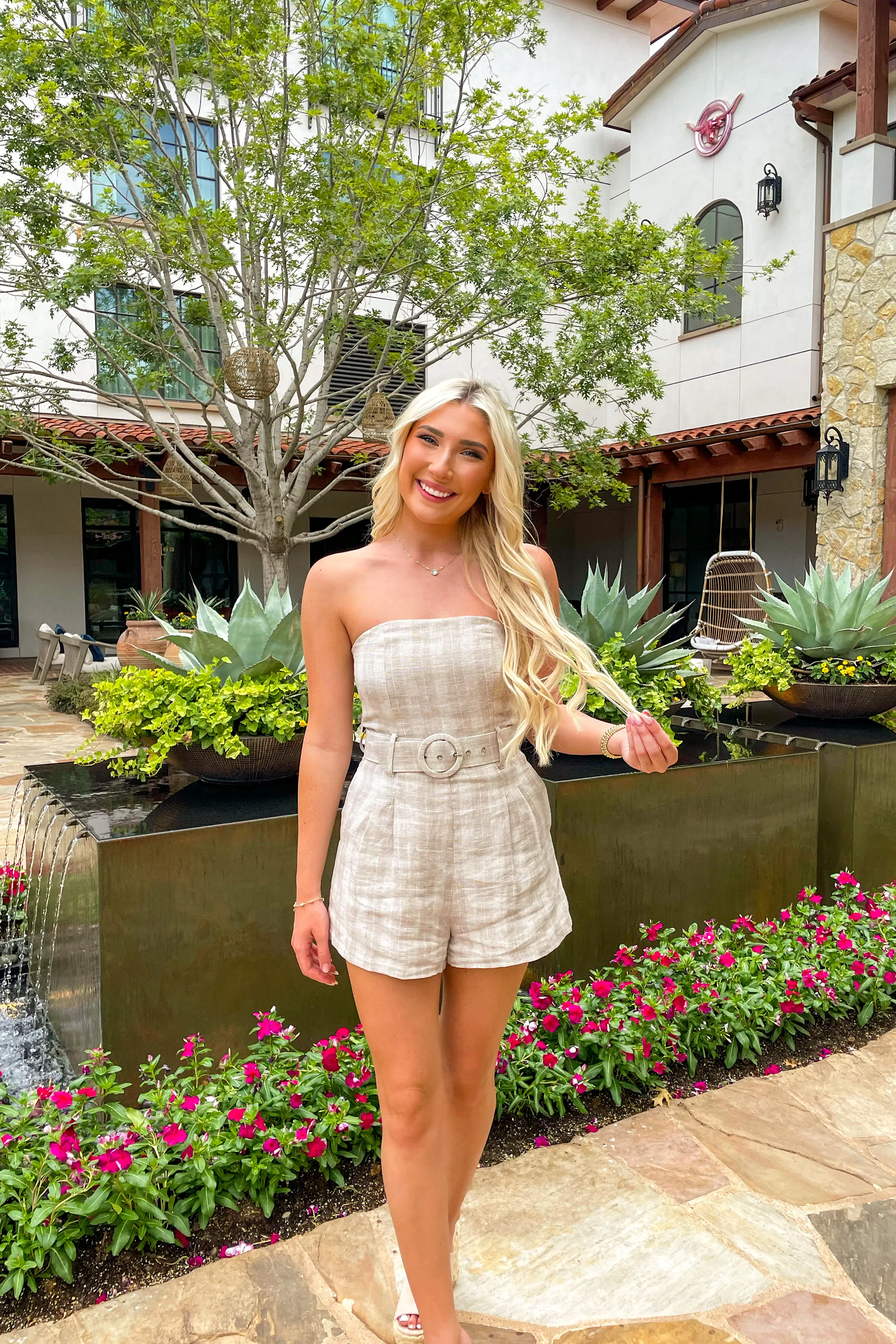Sophia Strapless Romper