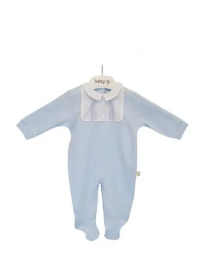 SS20 Baby Gi Baby Blue Lace Babygrow