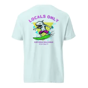 Stay Salty T-shirt, Locals Only Shirt, Retro, Shark Tshirt, Shark Week, Funny, Locals Only Graphic Tee, Surfing Shirt, Men's T-Shirts, 80s