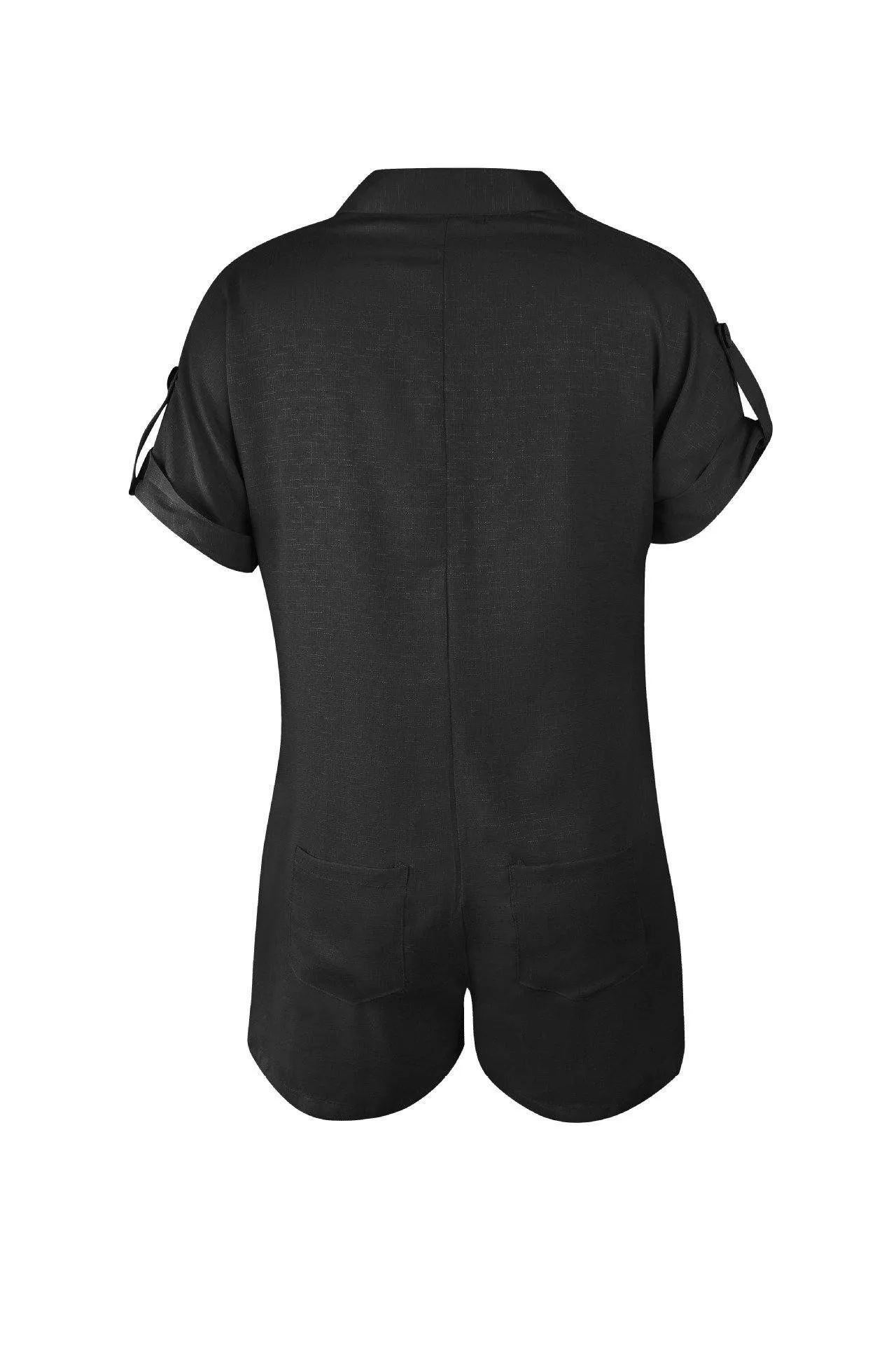 Streetwear Short Sleeve Shirt Romper