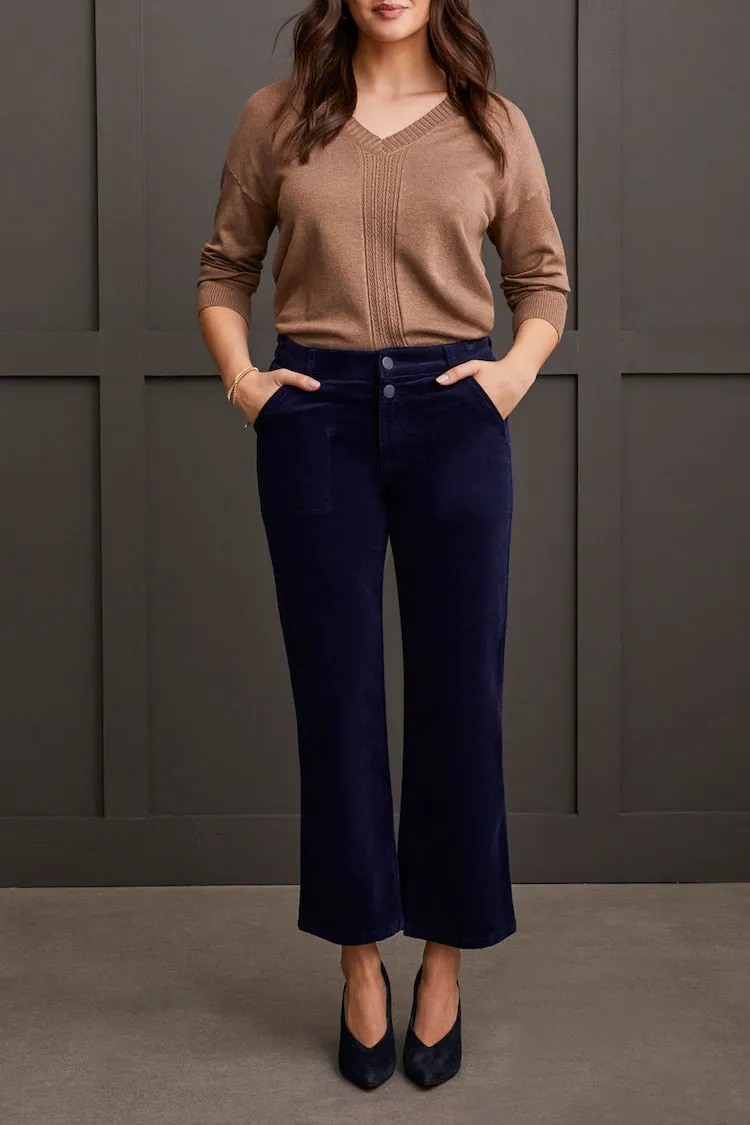 Stretch Corduroy Straight Leg