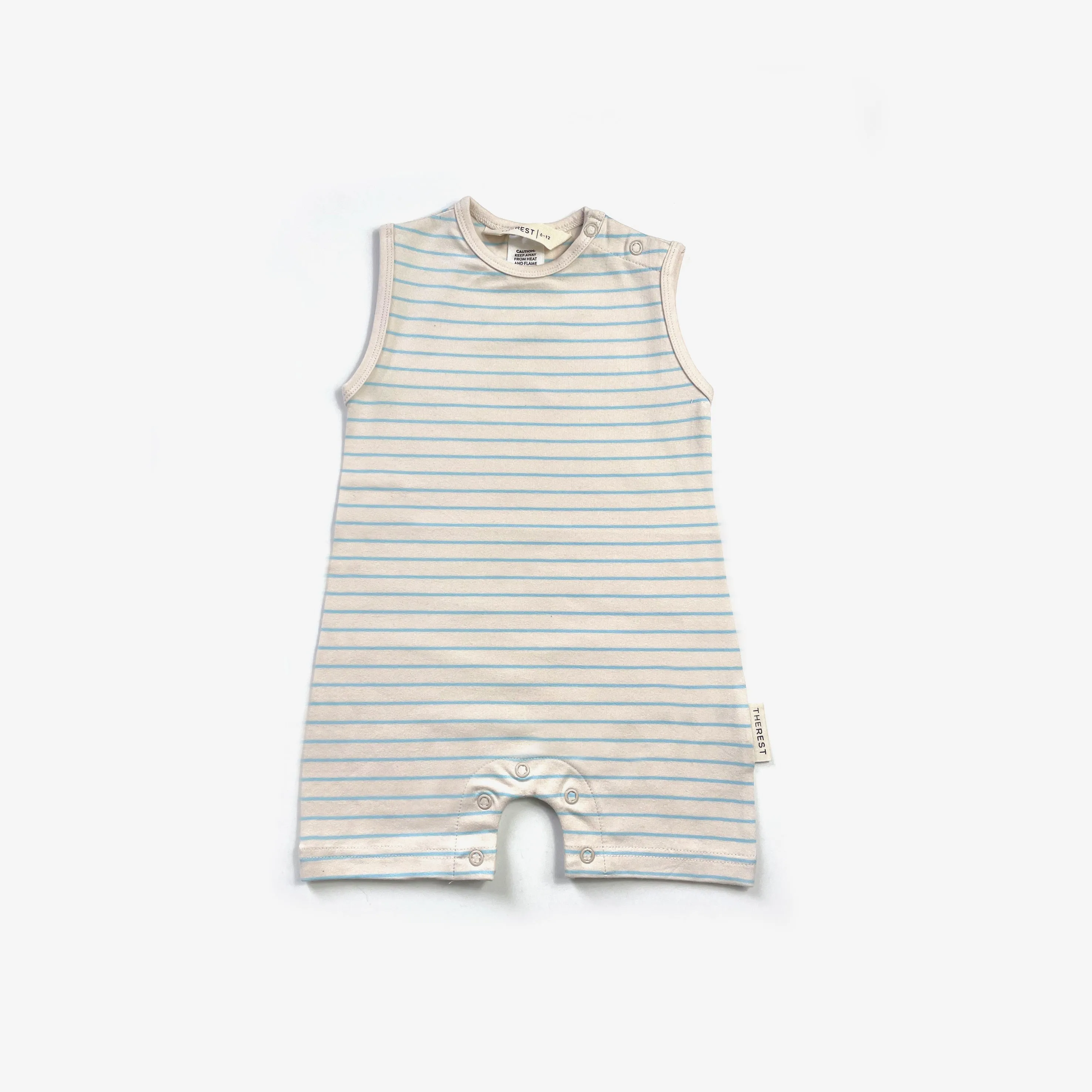 Summer Romper - Blue Sky Stripe