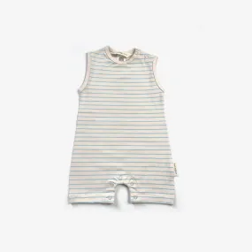Summer Romper - Blue Sky Stripe