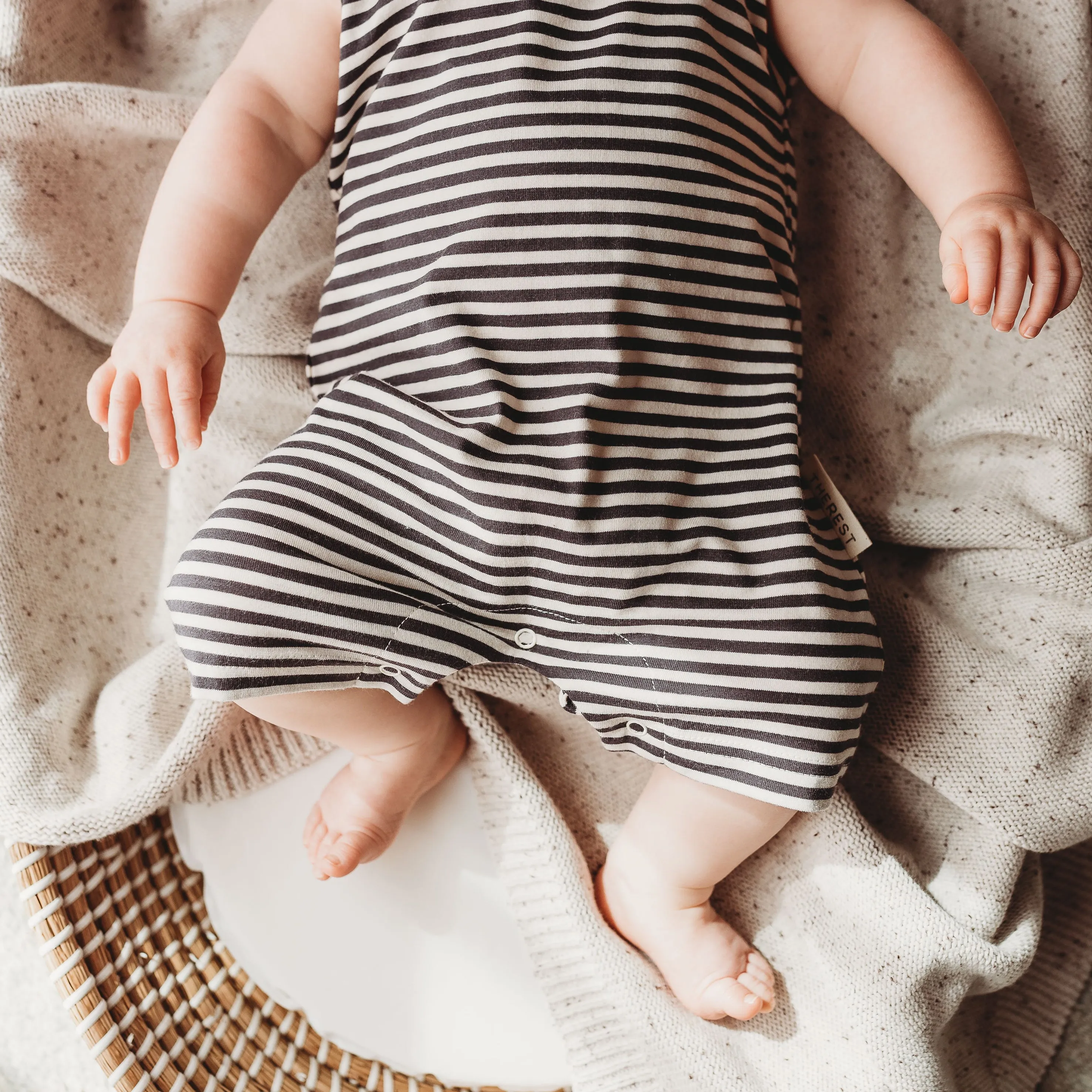 Summer Romper - Midnight Stripe