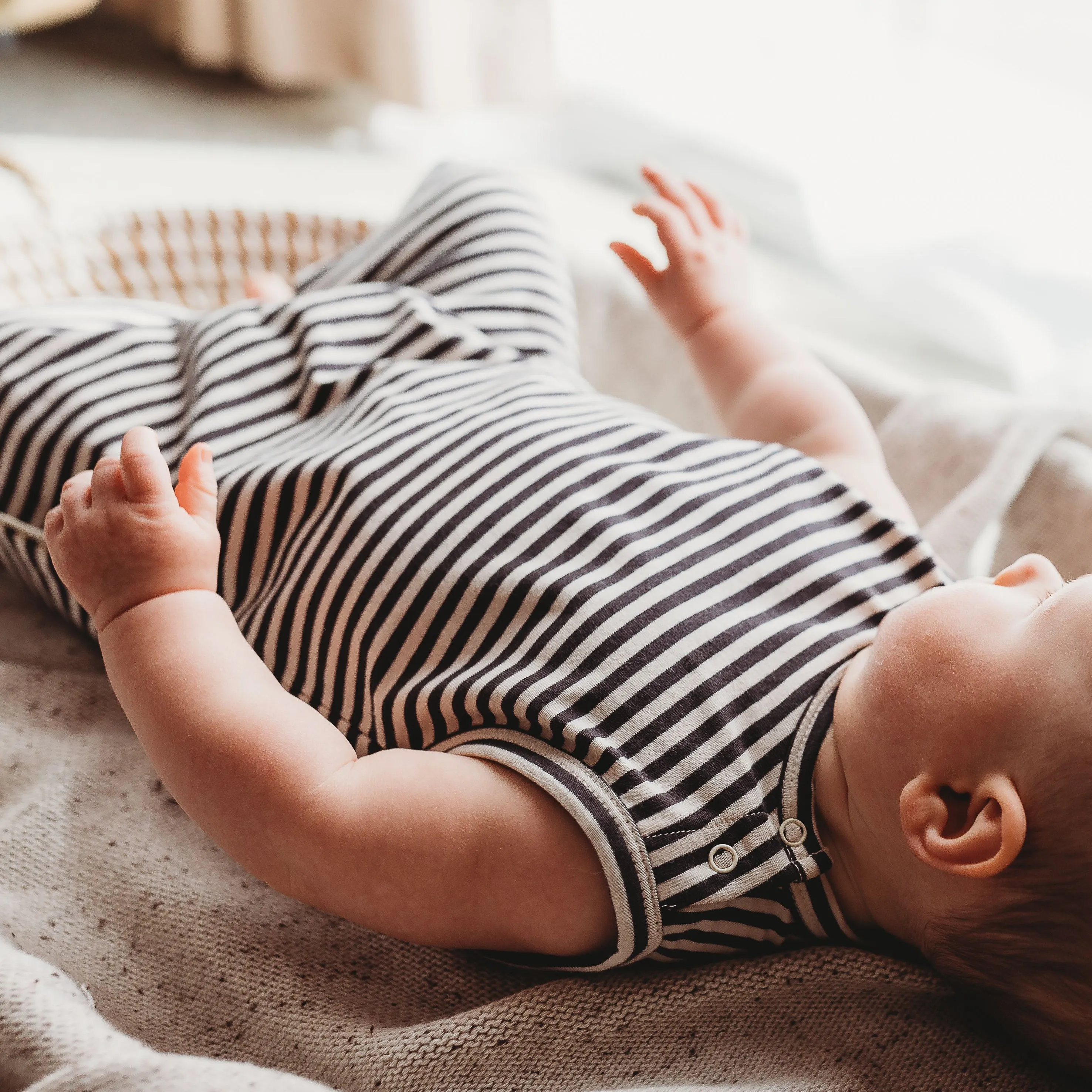 Summer Romper - Midnight Stripe