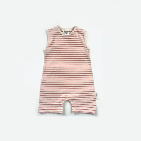 Summer Romper - Tigerlily Stripe