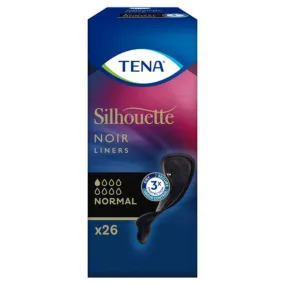 Tena Silhouette Noir Liners Normal 26 Pieces