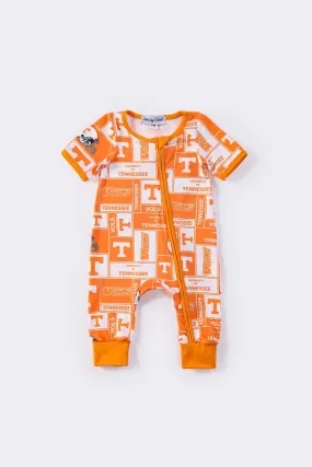 Tennessee print girl romper