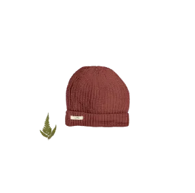 The Chunky Knit Hat - Rosewood
