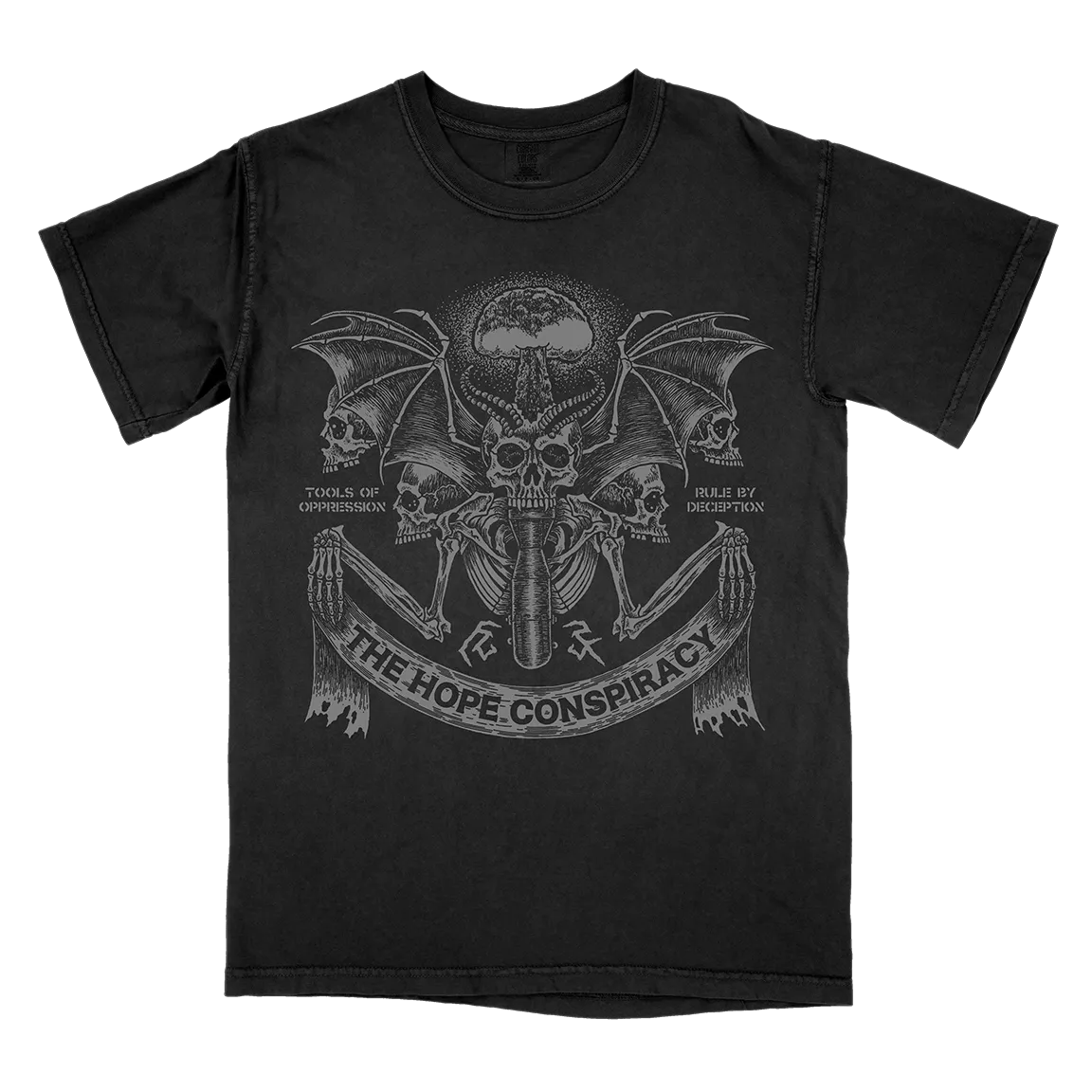 The Hope Conspiracy "Tools Of Oppression: Silver" Black Premium T-Shirt