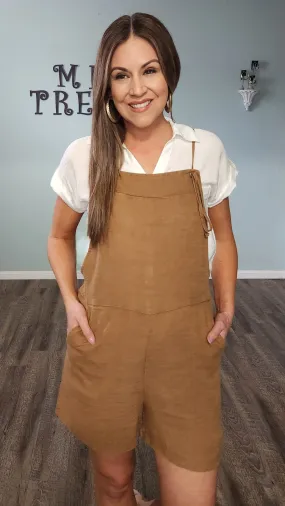 The Most Comfortable Romper Ever-Camel