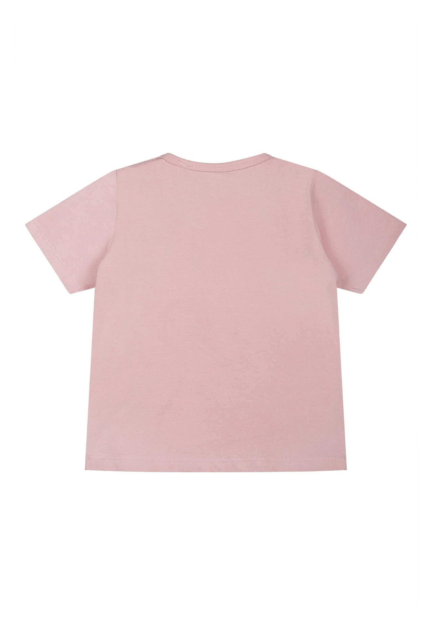 THE NEW - Mädchen T-Shirt mit Rüschen - Bio-Baumwolle (Pink Nectar)