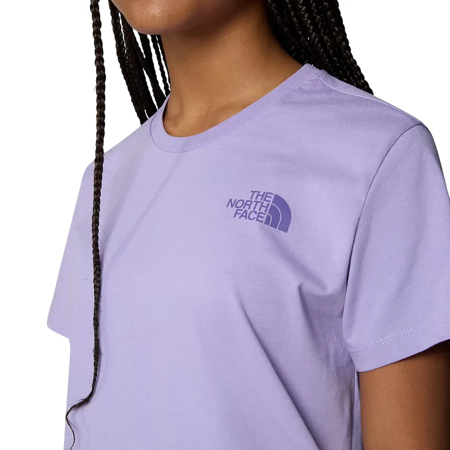 The North Face maglietta manica corta da ragazza Relaxed Graphic NF0A87BCPJO1 viola
