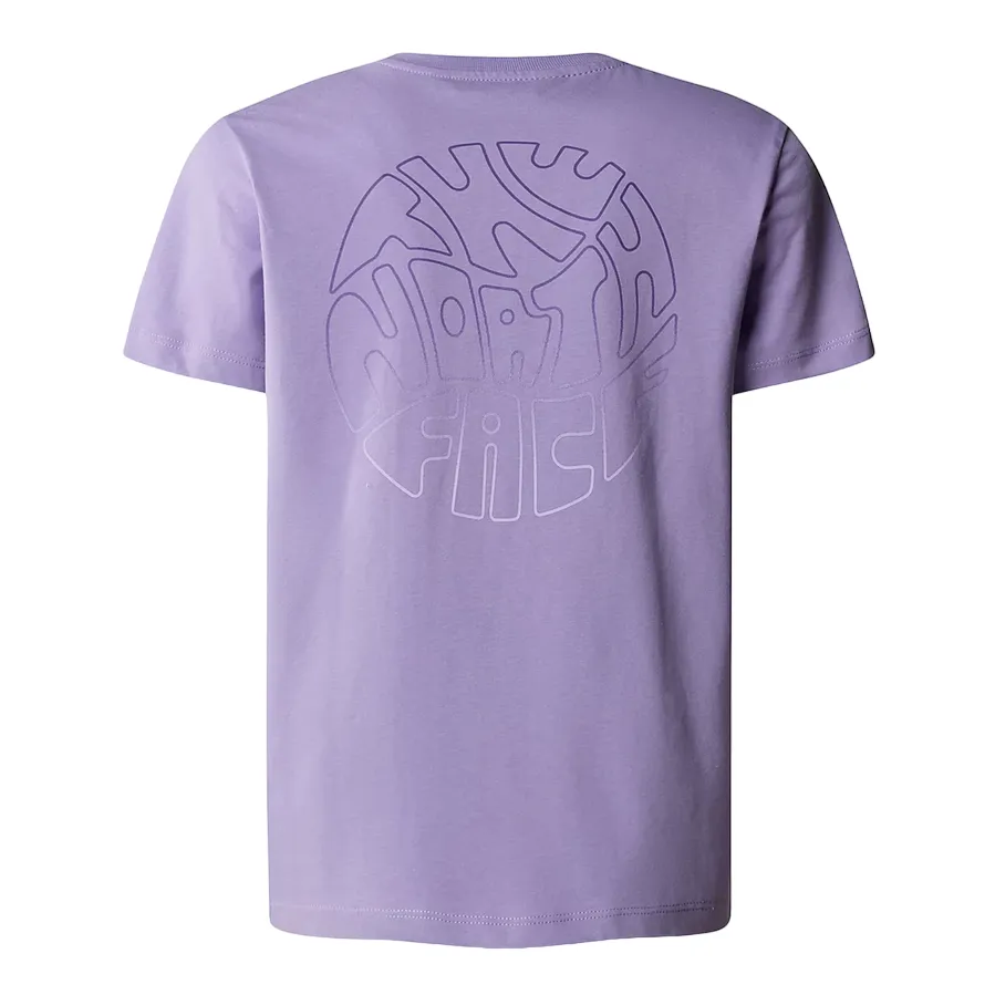 The North Face maglietta manica corta da ragazza Relaxed Graphic NF0A87BCPJO1 viola