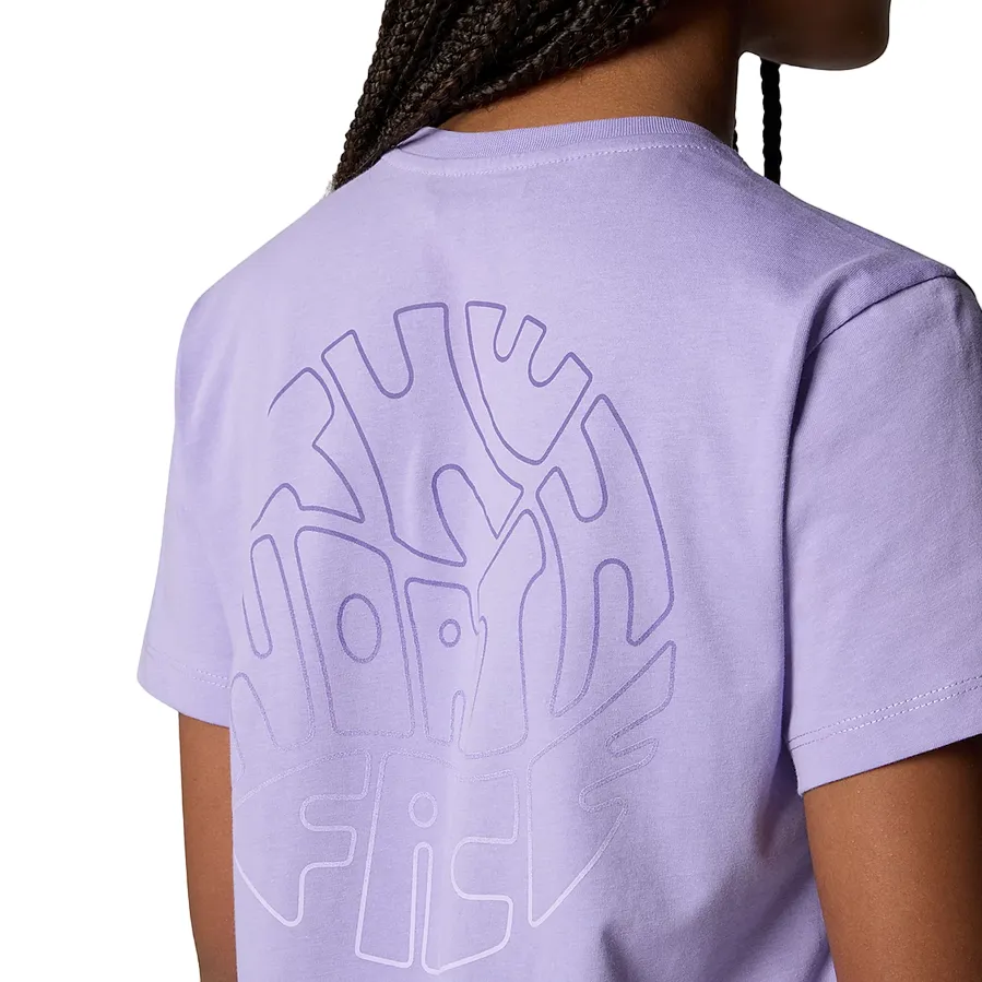 The North Face maglietta manica corta da ragazza Relaxed Graphic NF0A87BCPJO1 viola