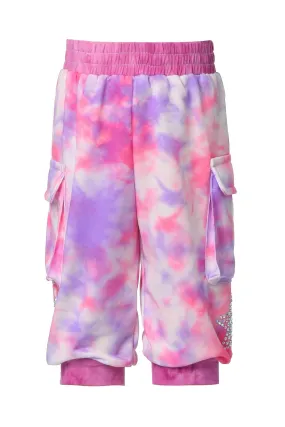 TIE-DYE CARGO JOGGERS (B18279)