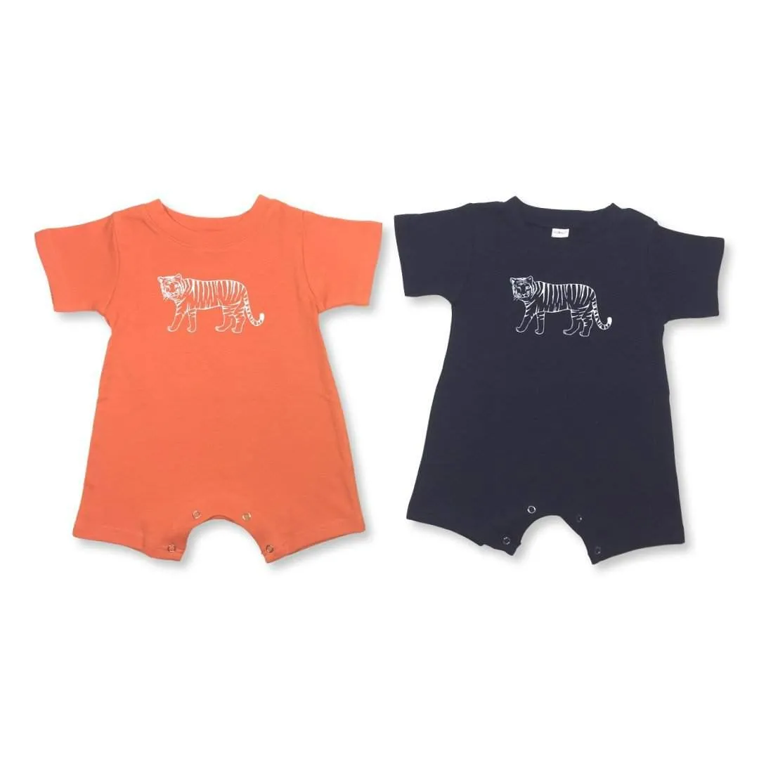Tiger Short Sleeve Infant Romper