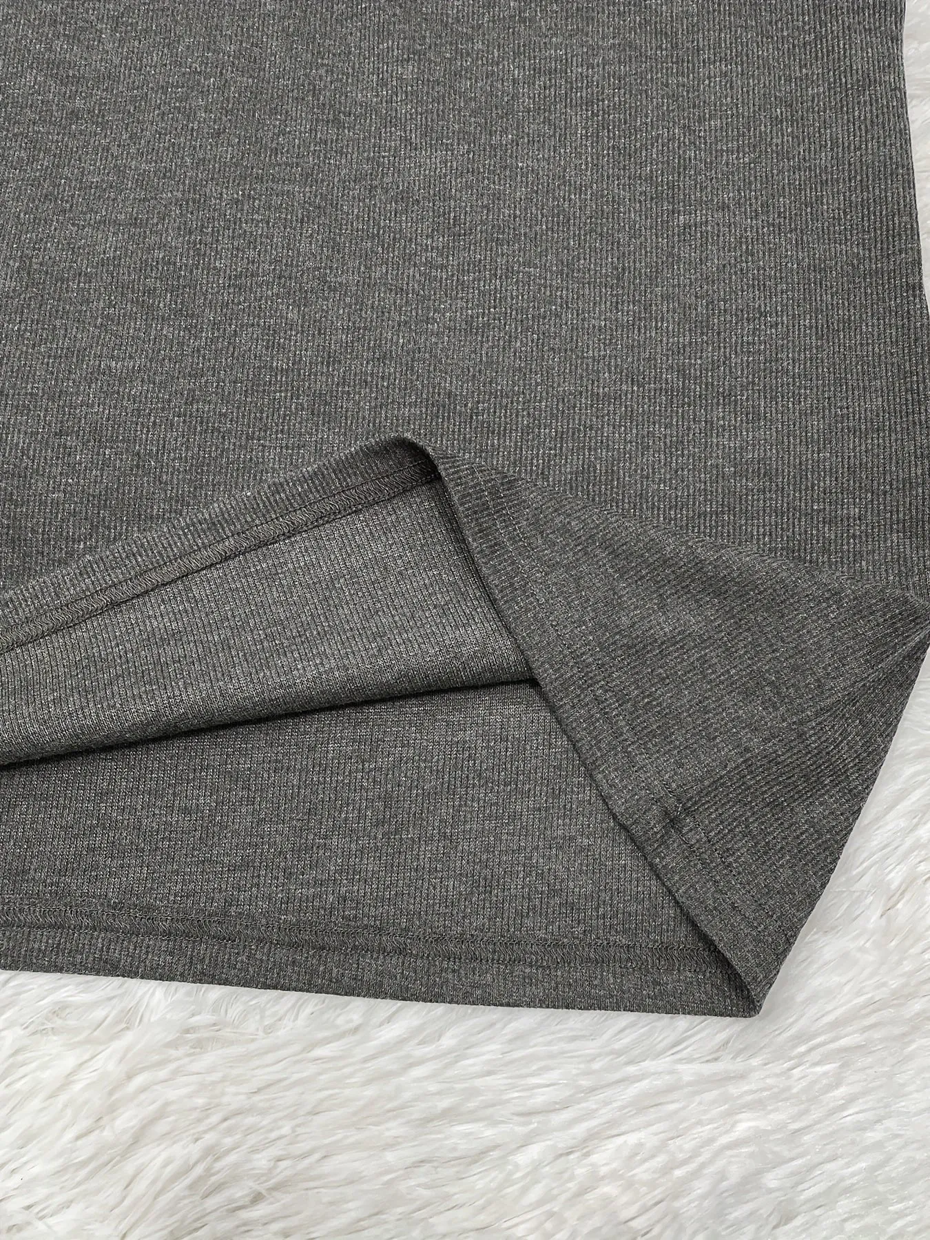 Truigra - Heren Lange Mouw Henley Shirt met Gestreepte Afwerking en Borstzak