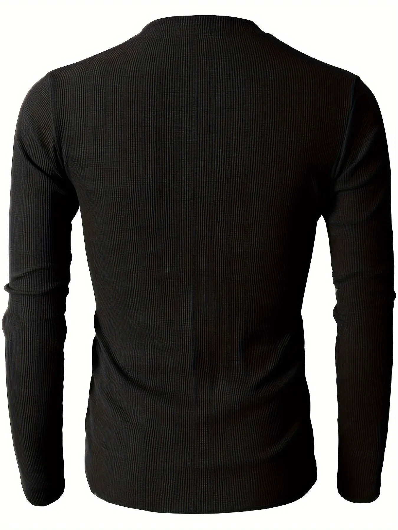 Truigra - Heren Lange Mouw Henley Shirt met Gestreepte Afwerking en Borstzak