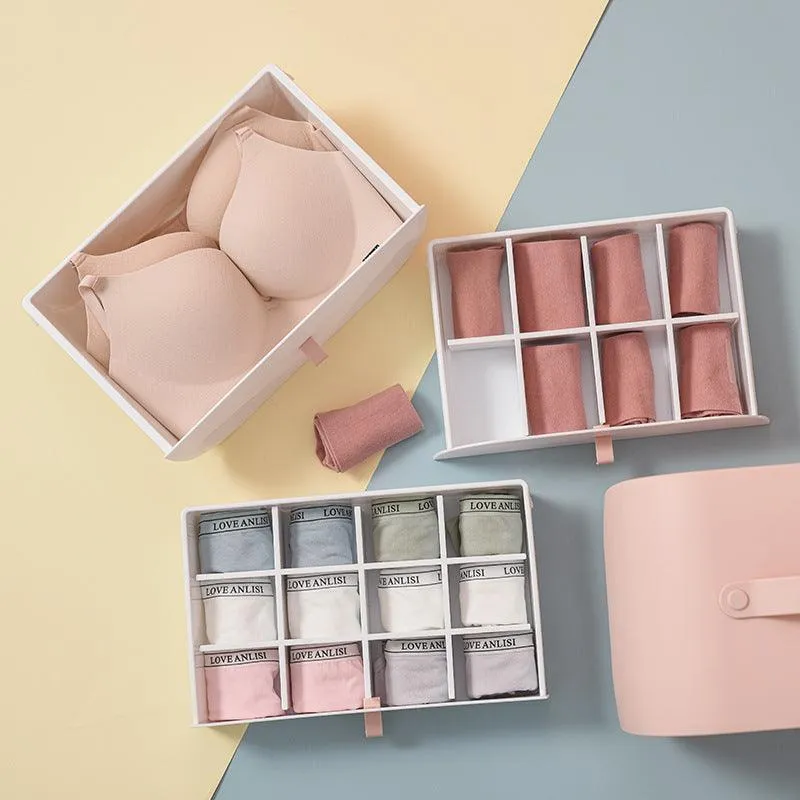 Underwear Storage Box Drawer Type Household Three-In-One