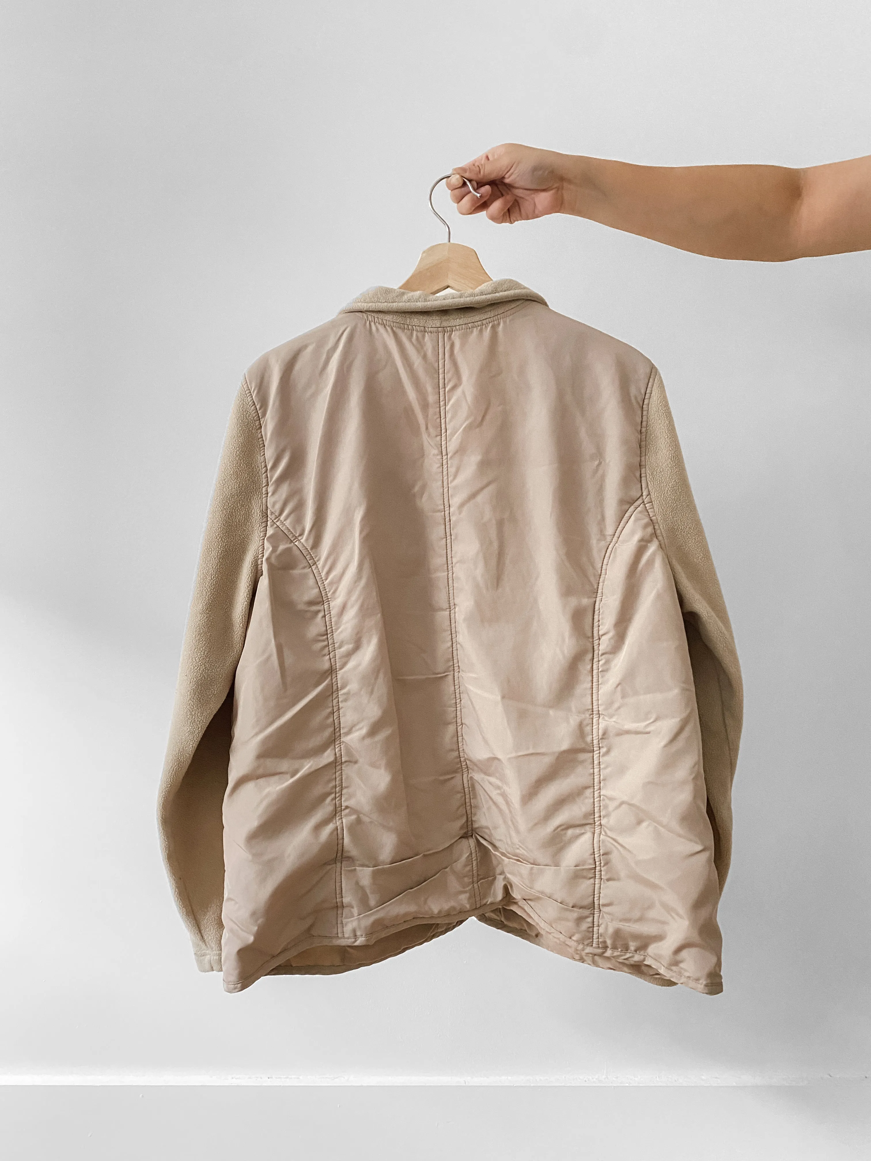 Vintage Mixed Quilt/Fleece Jacket (XL)