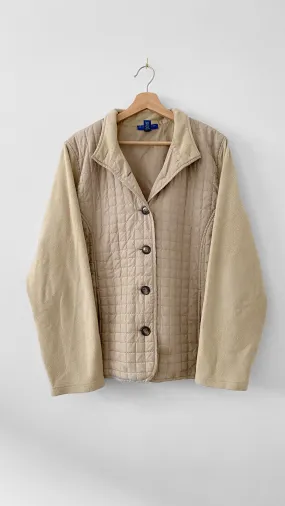 Vintage Mixed Quilt/Fleece Jacket (XL)
