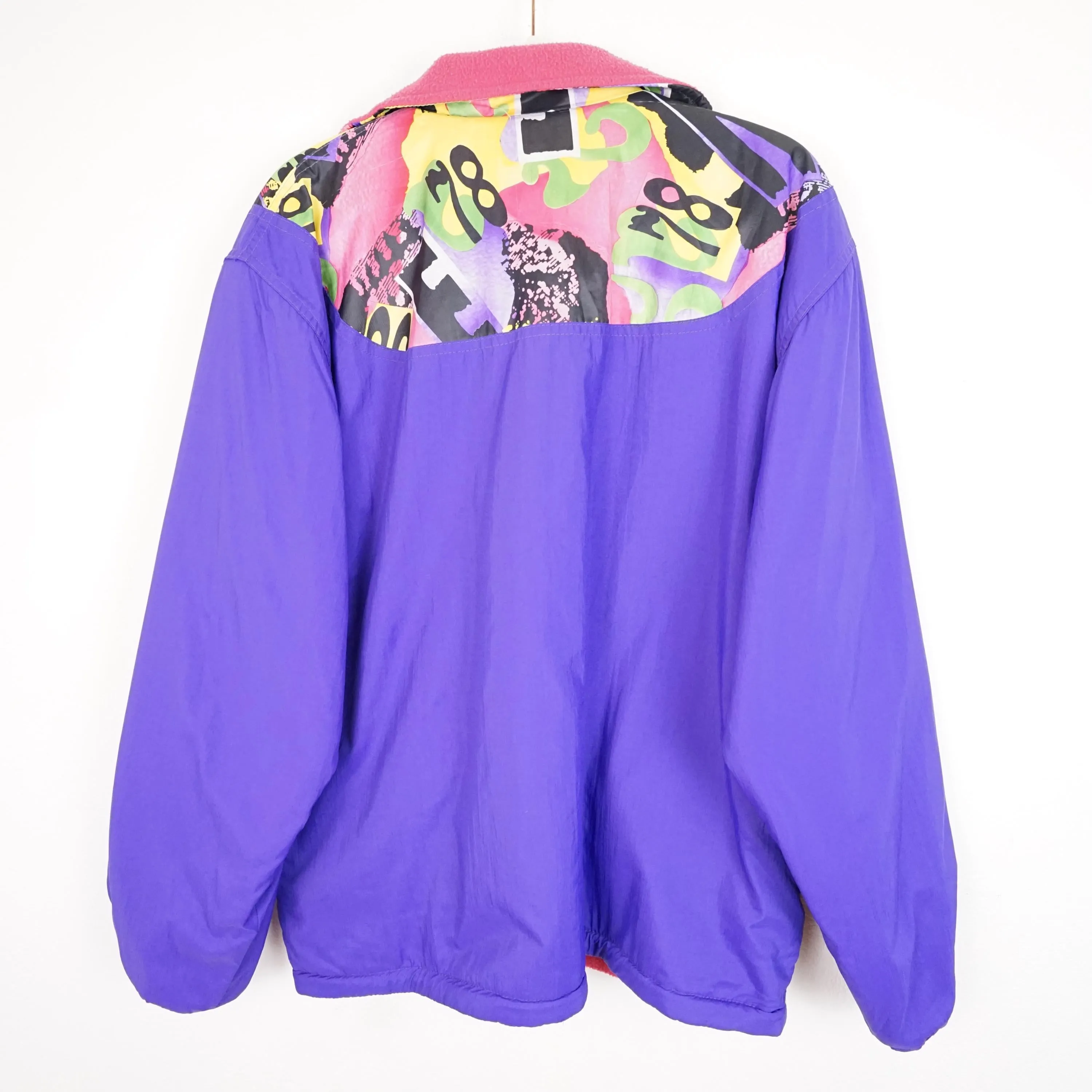 Vintage reversible Fleece Jacket men size L