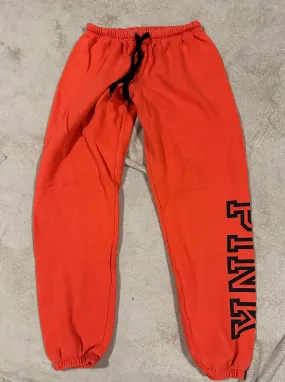 VS Pink sweatpants Orange - size Juniors Clothing:      XS (0-3)