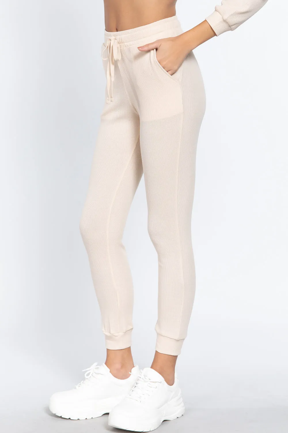 Waist Band Side Pocket Thermal Pants