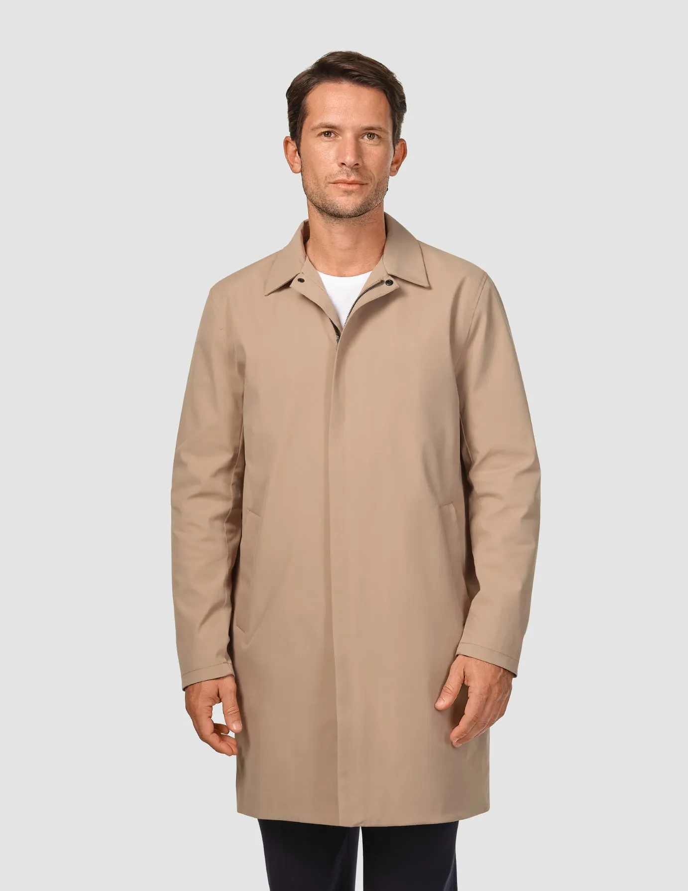 Waterproof Trench Coat Sand Grain