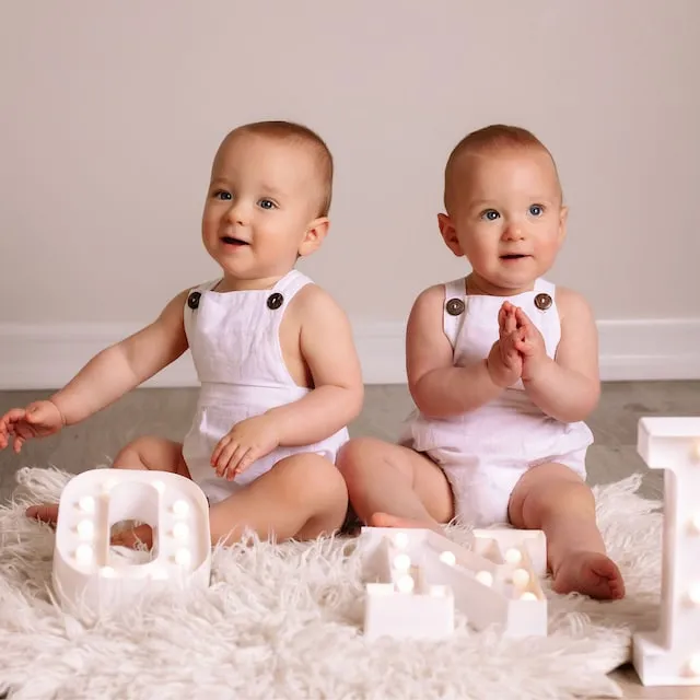 White Baby Boy Romper, First Birthday Smash Cake Outfit Boy, Newborn Linen Overalls