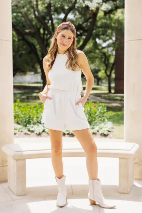 Winner Winner Romper - White
