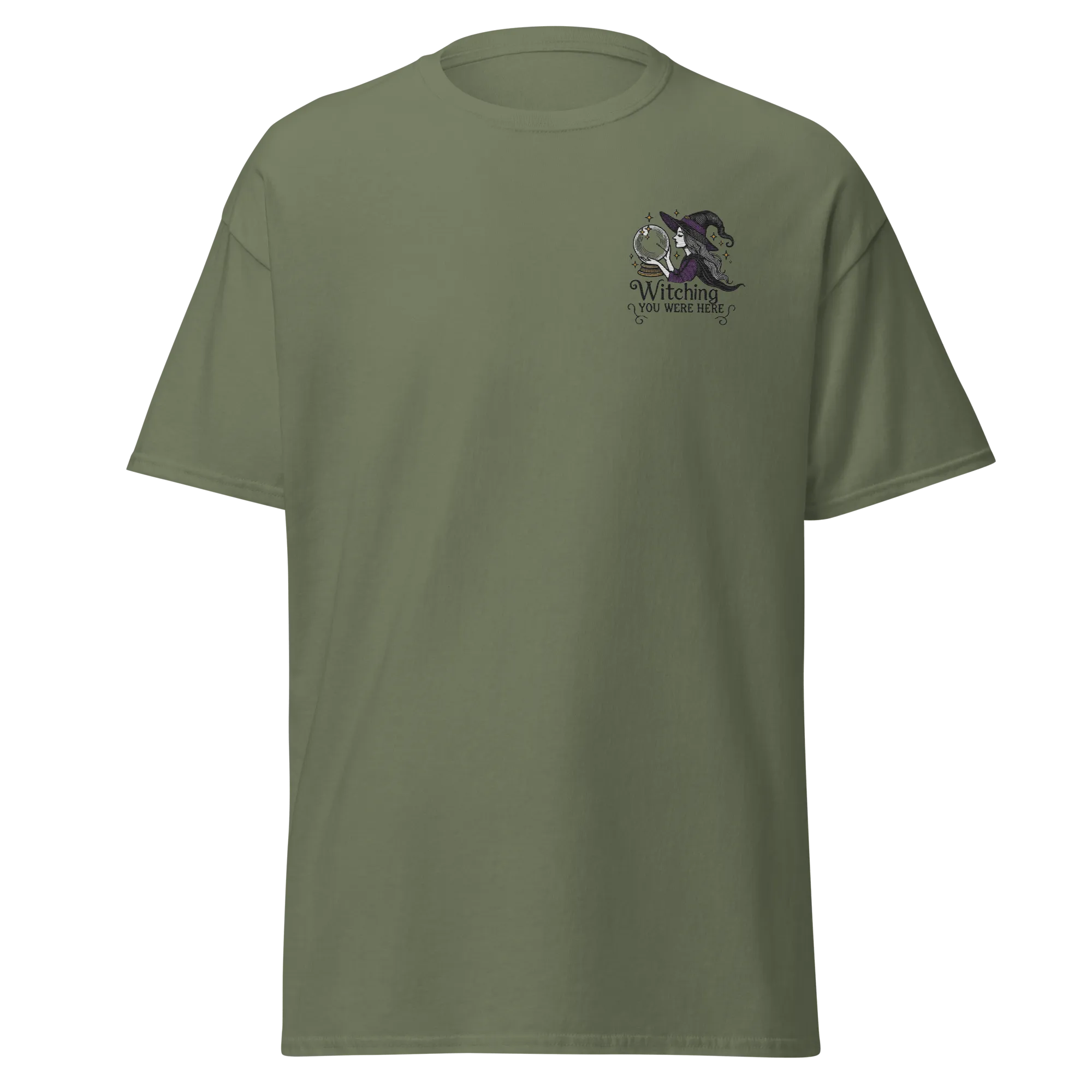 Witching You Were Here - Halloween T-Shirt - Witch Halloween T-Shirt
