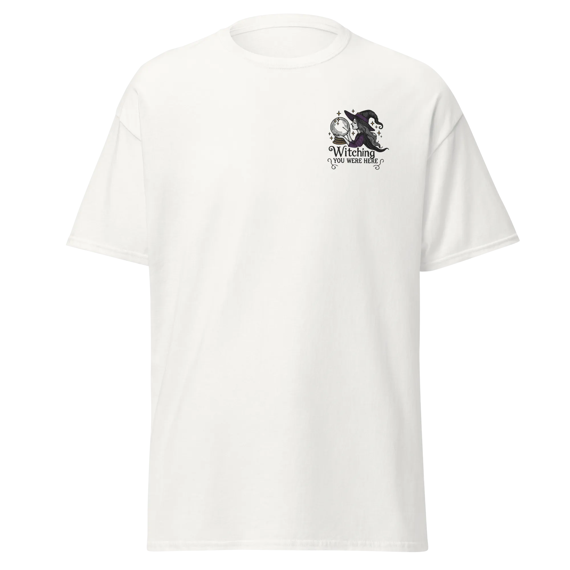 Witching You Were Here - Halloween T-Shirt - Witch Halloween T-Shirt