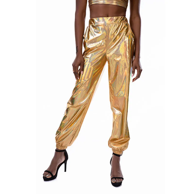 Women's Casual High-Waist Loose Joggers With Pockets