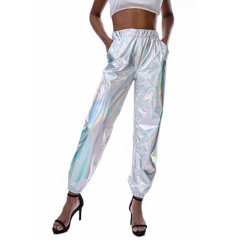 Women's Casual High-Waist Loose Joggers With Pockets