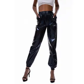 Women's Casual High-Waist Loose Joggers With Pockets