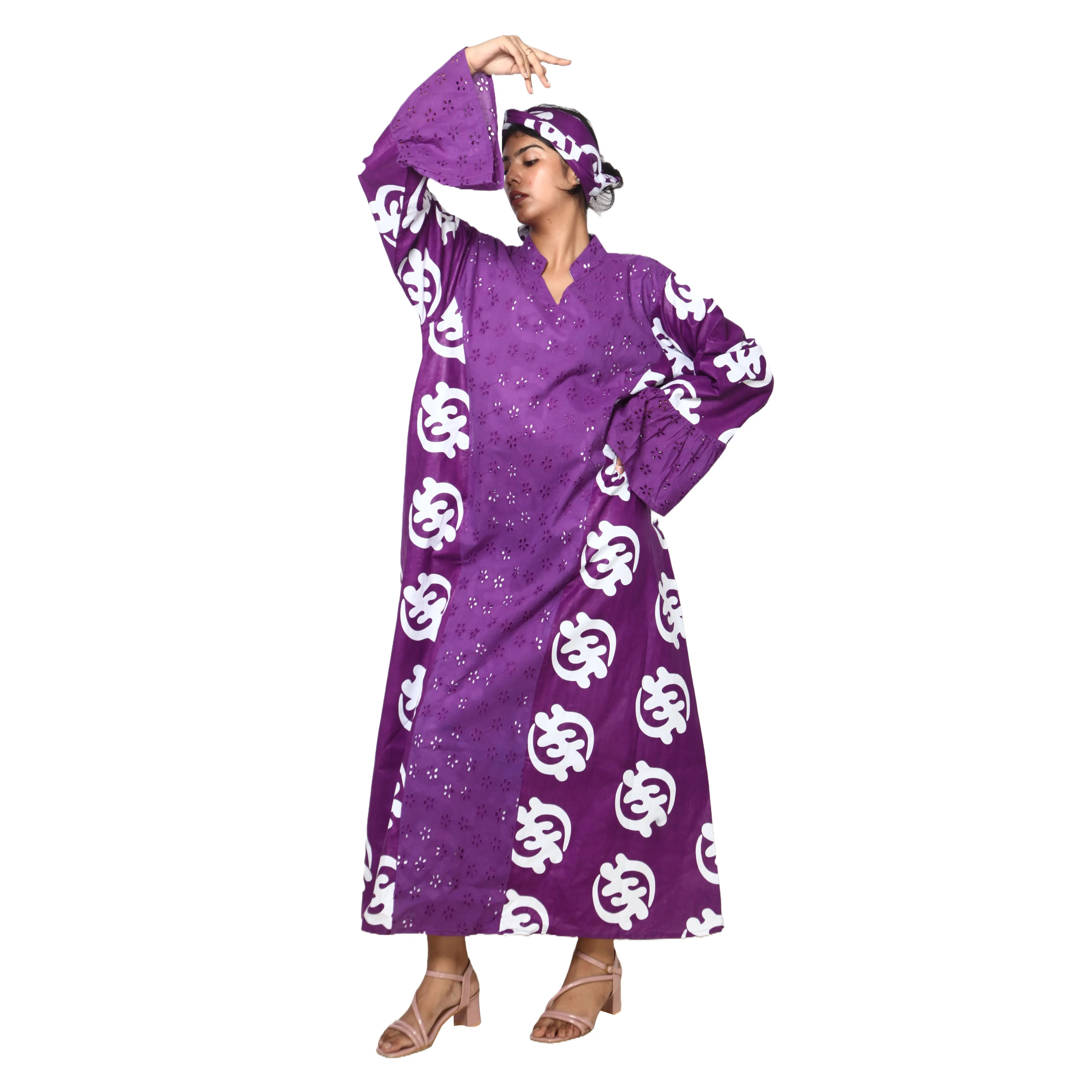 Women's Chicken Lace Maxi Dress -- FI-3143