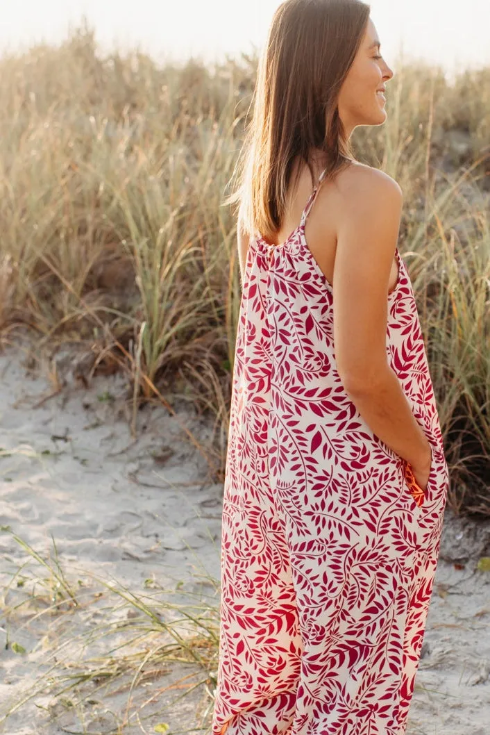 Women's Stevie Romper (plum leaf)